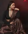 MF 1030 Black Soft Lichi Silk Designer Saree Wholesale Shop In Surat
